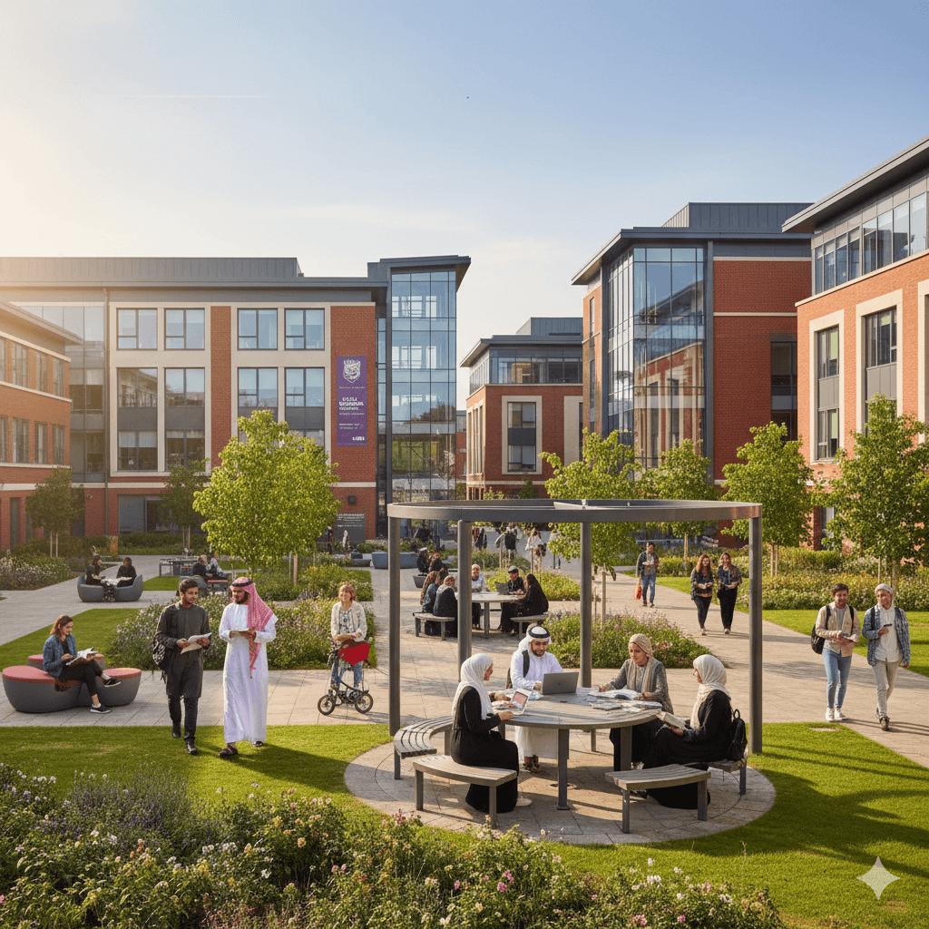 Saïd Foundation Scholarships 2026 UK (Fully Funded ) – Middle Eastern students at a UK university campus