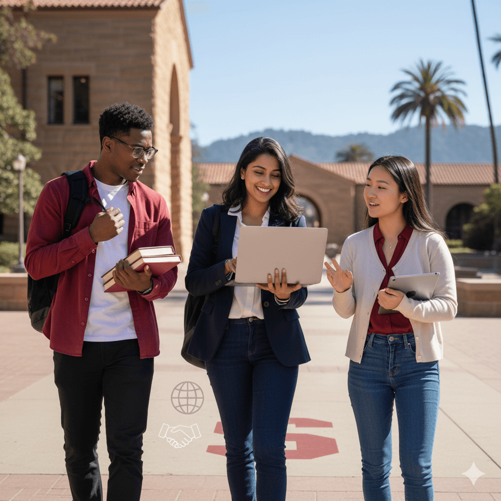 Stanford University Knight-Hennessy Scholarship 2026 students engaged in leadership and academic activities on campus